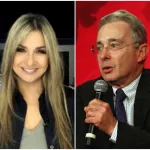 Vicky Dávila y Álvaro Uribe