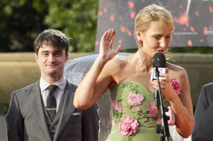 Daniel Radcliffe y J.K. Rowling