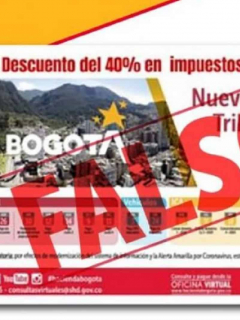 Falso descuento del Distrito