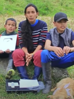 Familia de campesinos 'youtubers'.