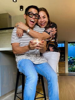 El Mindo y Socorro Vera, su mamá