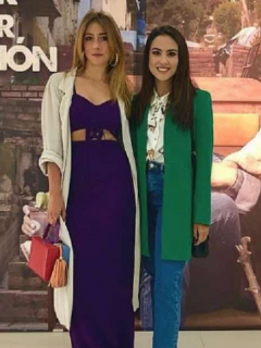 Verónica Orozco y Katherine Escobar, actrices.
