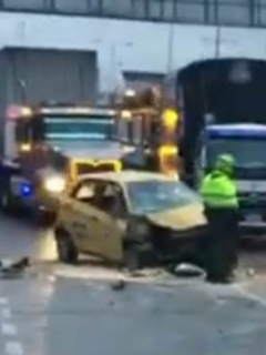 Accidente de tránsito en el sur de Bogotá