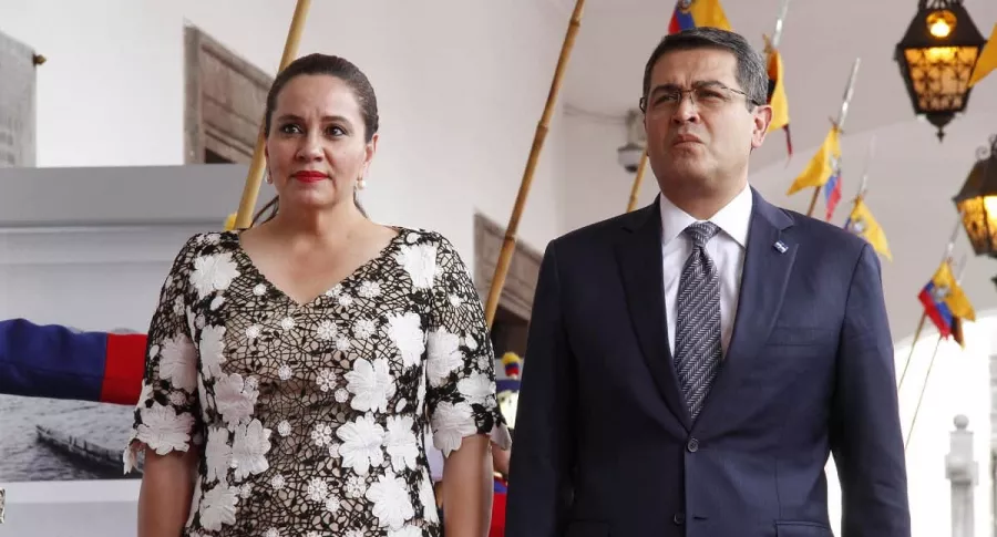 Ana García y Juan Orlando Hernández