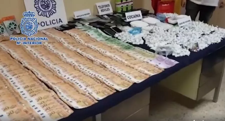 Cocaína incautada en España