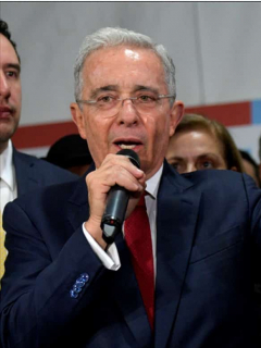 Álvaro Uribe y Piedad Córdoba