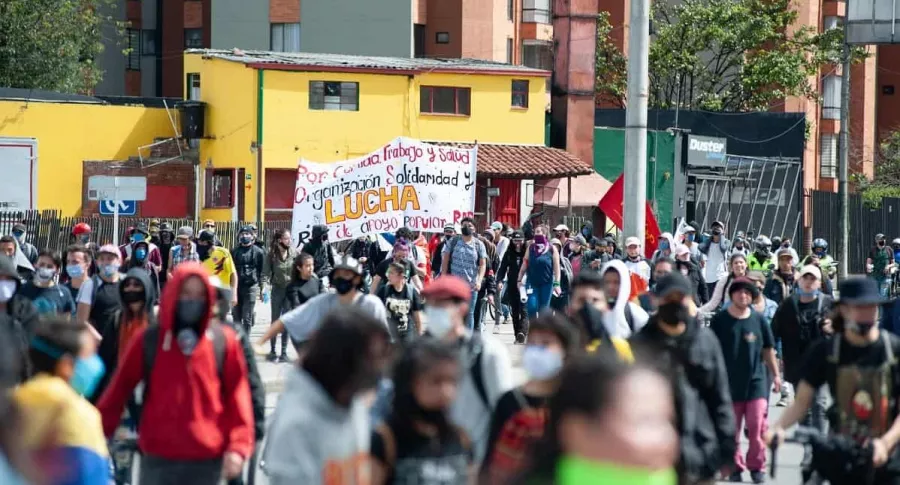 Marchas en Bogotá durante la pandemia de COVID-19