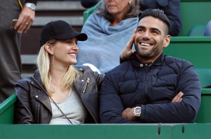 Lorelei Tarón, cantante, y su esposo Falcao García, futbolista.