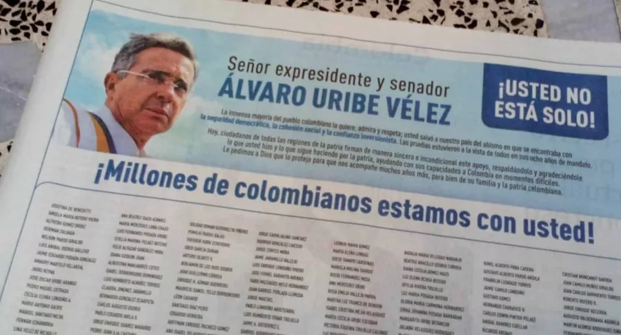 Aviso de prensa Uribe