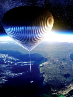 Globo en la estratósfera.