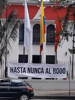 Imagen del Partido Liberal de respuesta a Daniel Samper, Hasta nunca al 8.000
