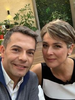 Iván Lalinde y Silvia Corzo, presentadores.