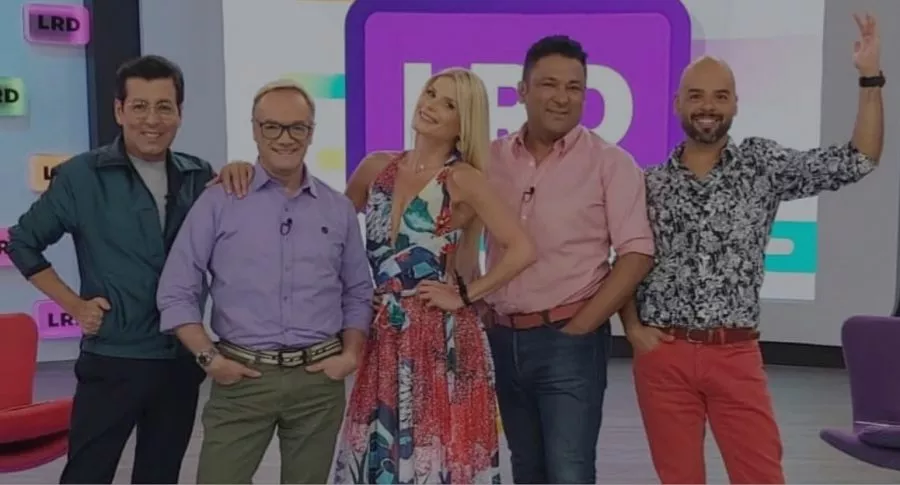 Juan Carlos Giraldo, Carlos Giraldo, Mary Méndez, Frank Solano, Carlos Vargas y presentadores.