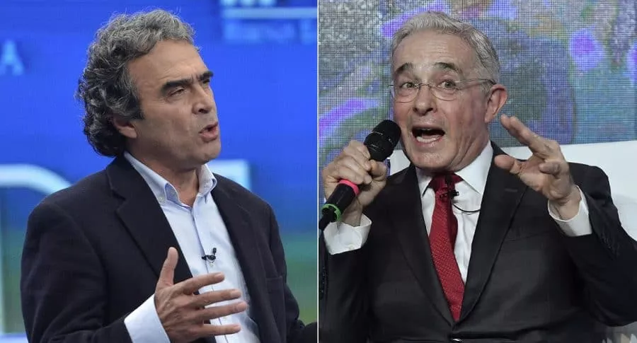 Sergio Fajardo y Álvaro Uribe, políticos.