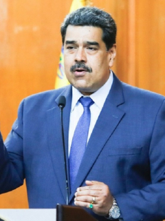 Isabel Brilhante Pedrosa, embajadora de la Unión Europea en Venezuela / Nicolás Maduro, presidente de Venezuelante Pedrosa,