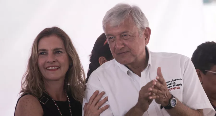 Beatriz Gutiérrez Müller y Andrés Manuel López Obrador