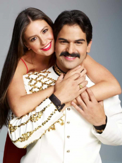 Alejandro Palacio y Taliana Vargas, actores.