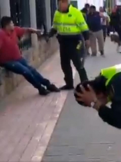 Policía herido les dispara a dos venezolanos, en Tocancipá