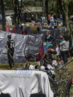 Venezolanos en Bogotá, durante la pandemia de COVID-19