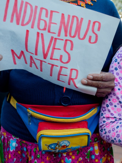 Protesta por violación de niña indígena