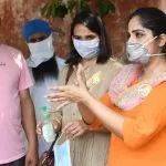 Campaña de prevención frente al coronavirus en Amritsar, India