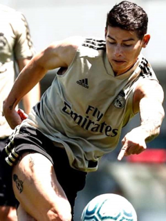 James Rodríguez, volante del Real Madrid