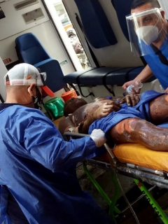 Herido en explosión de camión con gasolina en Magdalena
