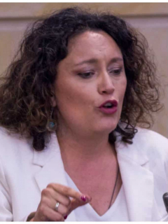 Angélica Lozano y Gustavo Petro