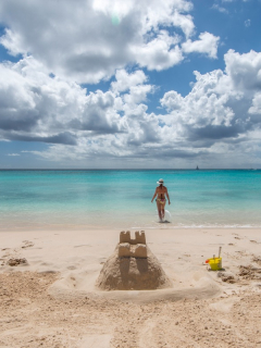 Mujer en Barbados.