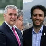 Iván Duque, presidente, y Daniel Quintero, alcalde de Medellín.