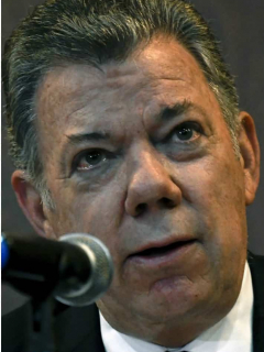 Juan Manuel Santos e Iván Duque