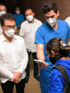 Quemados de Tasajera mandan mensajes de voz a familiares