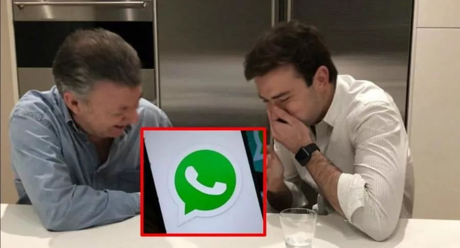 Esteban Santos, Juan Manuel Santos y WhatsApp
