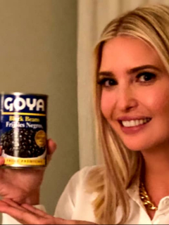 Ivanka Trump hizo publicidad a fríjoles, lo que no es permitido.