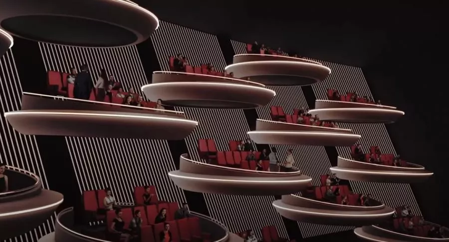 'Galáctico' diseño de sala de cine con distanciamiento recuerda el senado de ‘Star Wars’