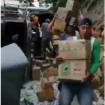 Camión de Colanta fue saqueado en Antioquia