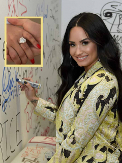 ¡Bling bling! Anillo de compromiso de Demi Lovato costó varios millones de dólares