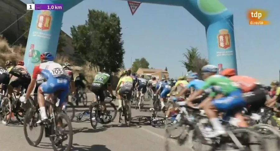 Video: caída de la cuarta etapa en la Vuelta a Burgos