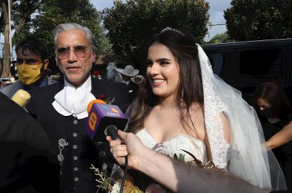 [Video] Sin ‘Tantita pena’, hija de Alejandro Fernández se casó con poco distanciamiento