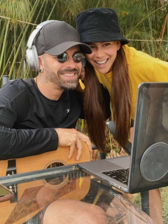 Mike Bahía y Greeicy Rendón