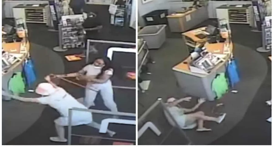 Mujer ataca a otra que le pidió usar correctamente el tapabocas.