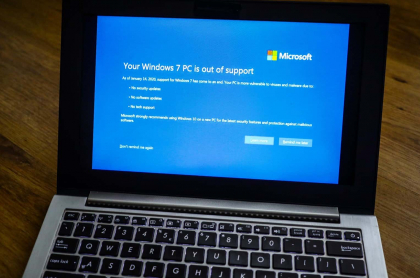 Alertan por el uso de Windows 7