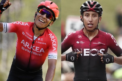 Nairo Quintana y Egan Bernal