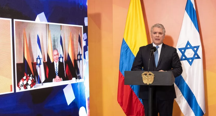 Iván Duque anuncia TLC de Colombia con Israel
