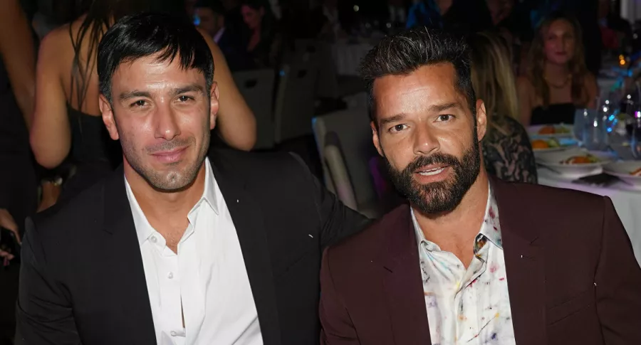 Jwan Josef y Ricky Martin en la Global Gift Gala de 2019