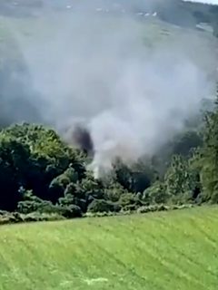 Tren en Escocia se desacarriló.