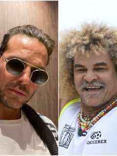 Juan Alfonso Baptista y 'Pibe' Valderrama