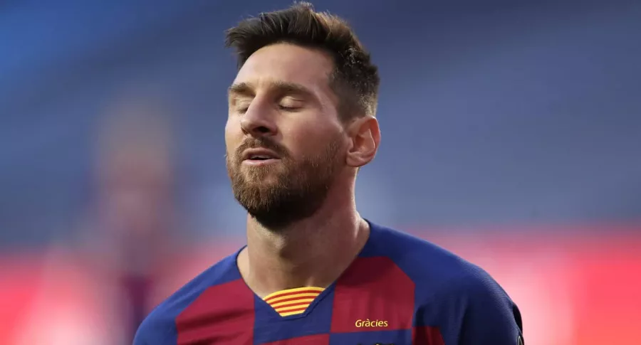 Lionel Messi después de la caída del Barcelona, 8-2 en Champions ante Bayern Múnich