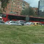 Trancón en Bogotá