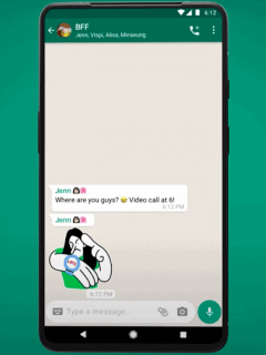Stickers animados de WhatsApp